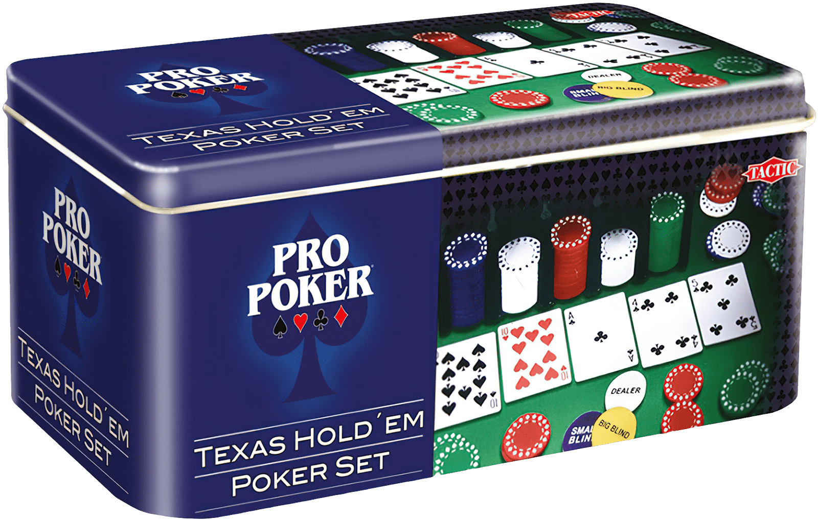 Набір для гри в покер «Техаський холдем» у бляшаній коробці / Texas