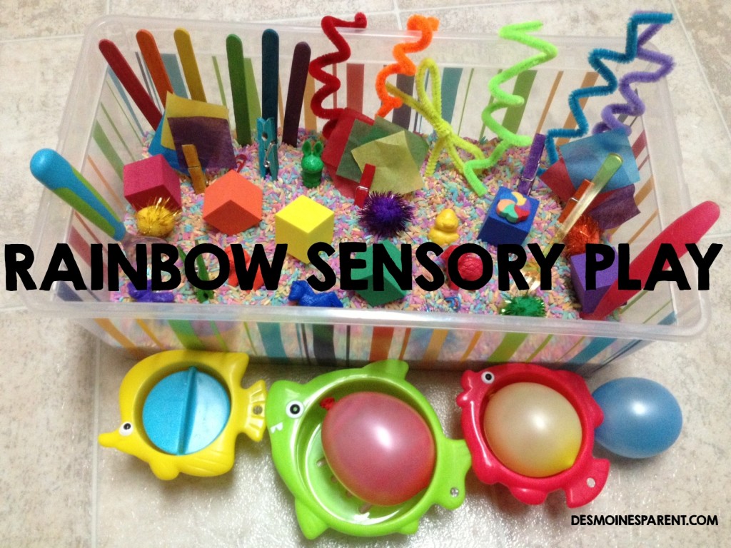 Rainbow Sensory Play Des Moines Parent Things to Do in Des Moines