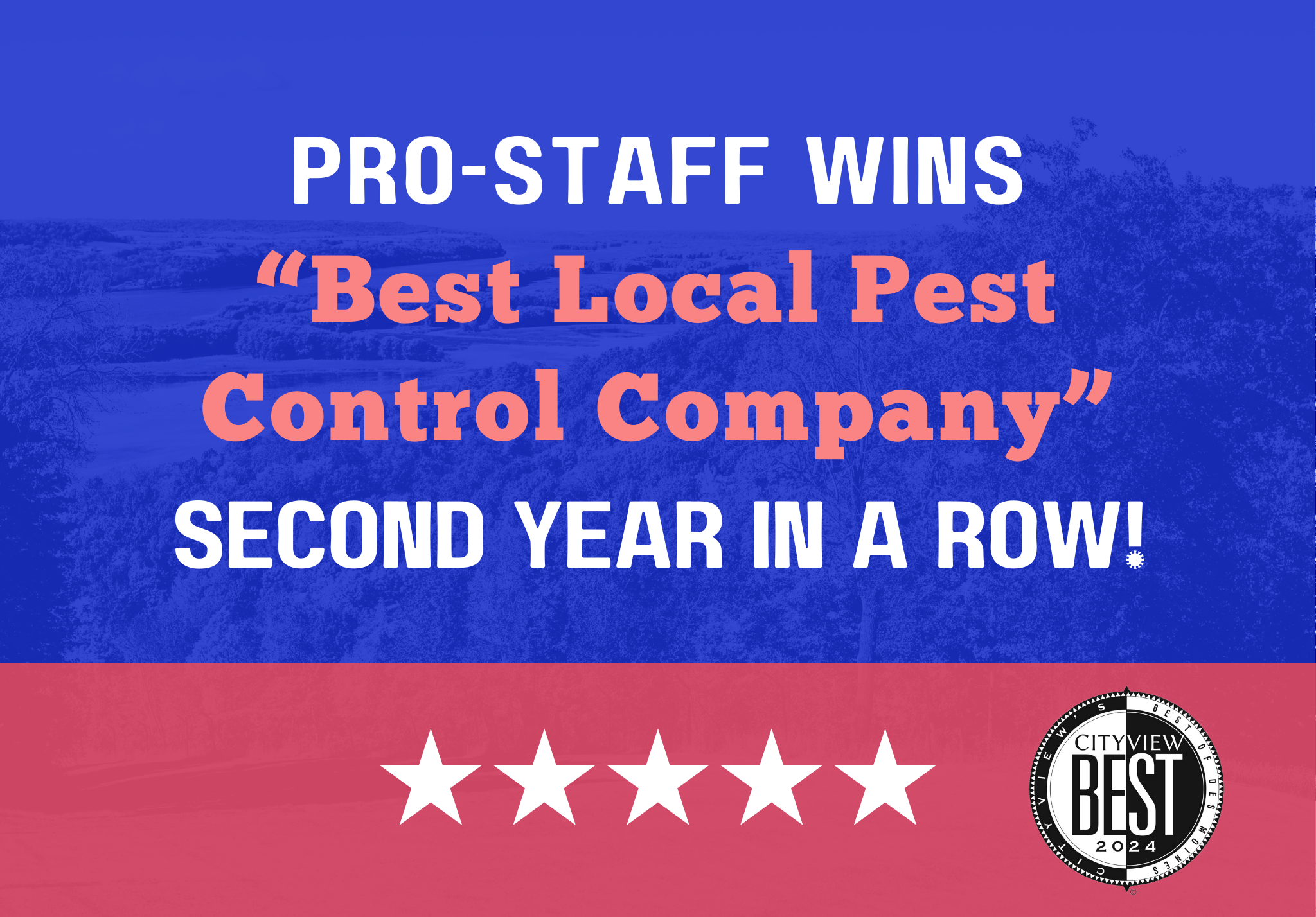 ProStaff Wins Best Pest Control Company Award in Des Moines