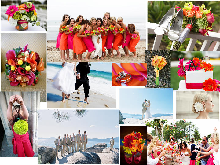 Jamaican Theme PANTONE WEDDING Styleboard The Dessy Group