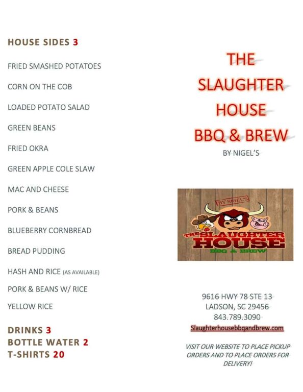 Slaughter House BBQ & Brew ***Permanently Closed*** in Ladson, SC