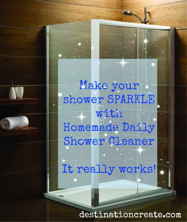 Homemade shower glass cleaner recipe