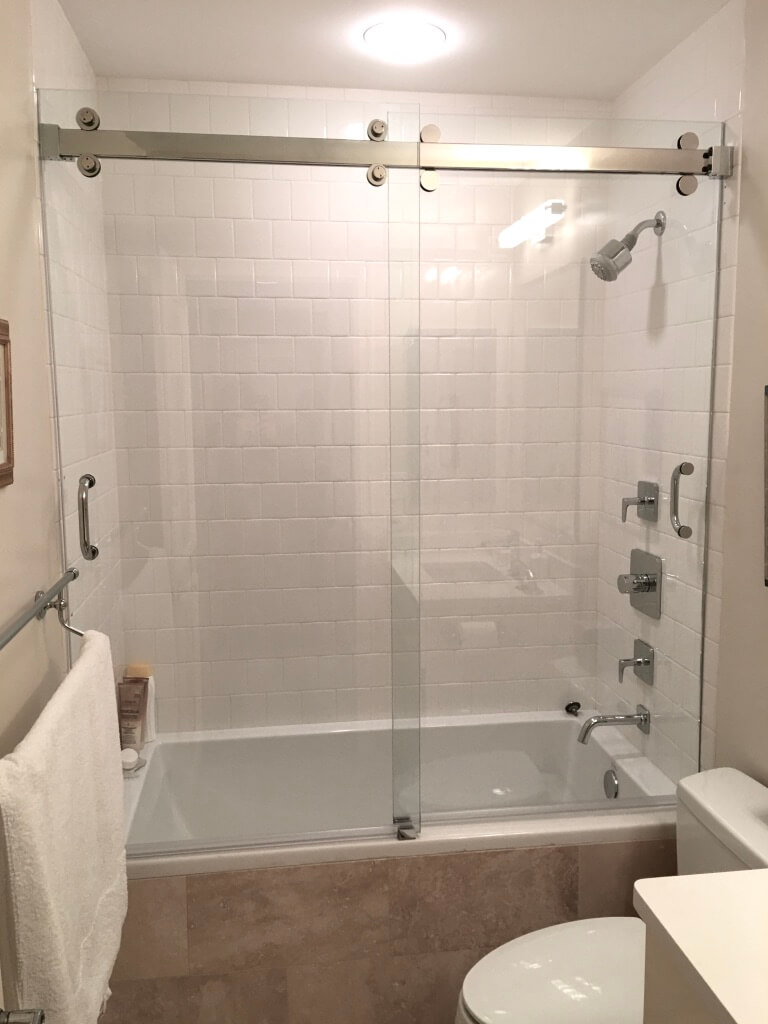 Barn Style Doors Hydro slide Bypass Shower Doors Destin Glass™