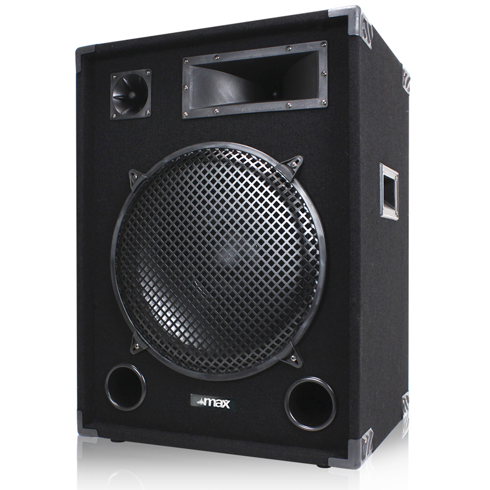 15" Inch Passive 3Way DJ Speaker Full Range Mobile Disco PA Home Party