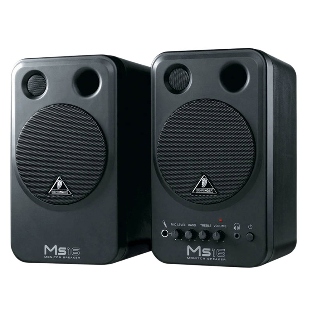 Behringer MS16 Active Powered Studio Near Field Monitor Speakers 16