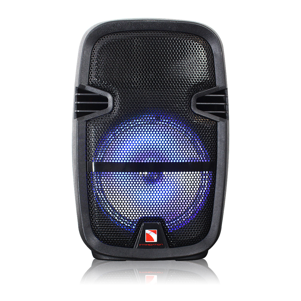 Battery Powered Bluetooth Active DJ Speaker 8" 350W Disco Party Lights