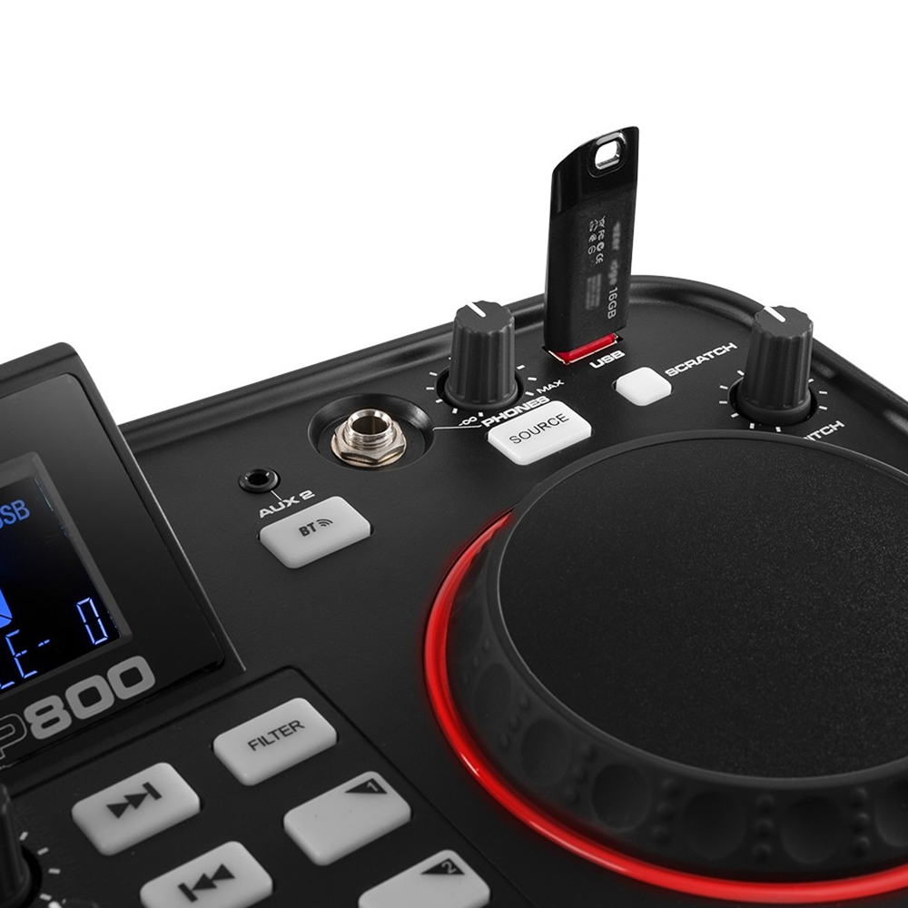 Starter DJ Mixer Station Speaker System Dual Bluetooth Audio Mixing
