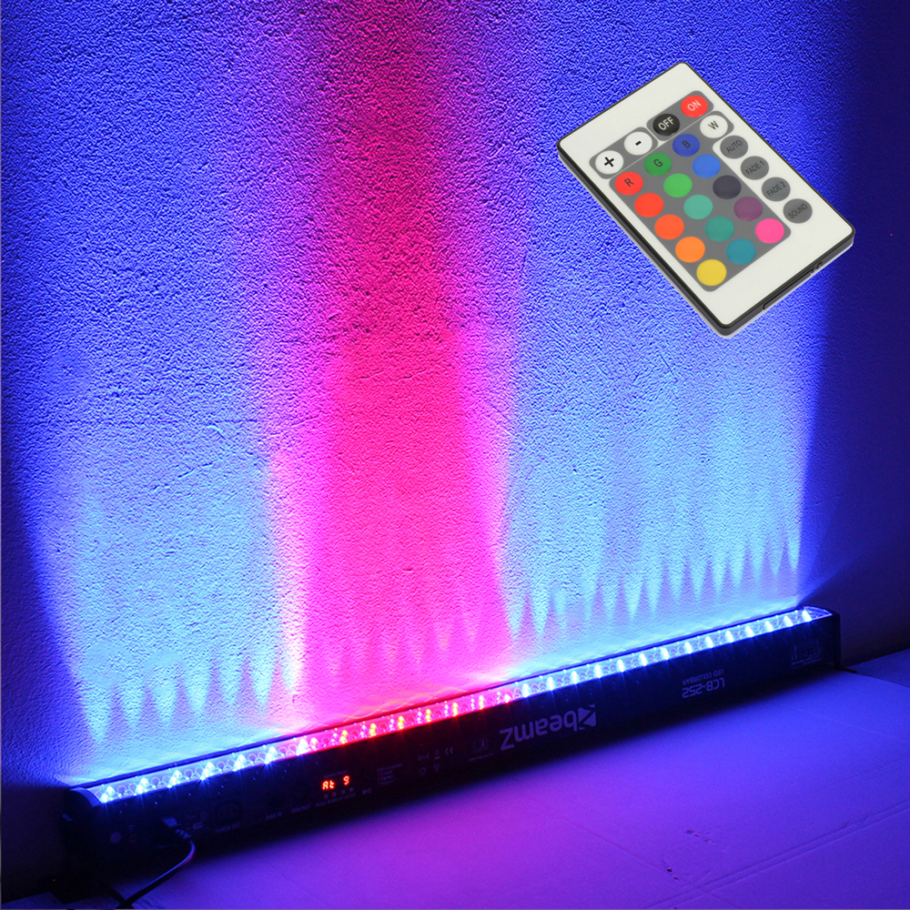 Beamz 1M LED Bar Uplighter DJ Strip Light RGB DMX Auto Sound Modes Wall