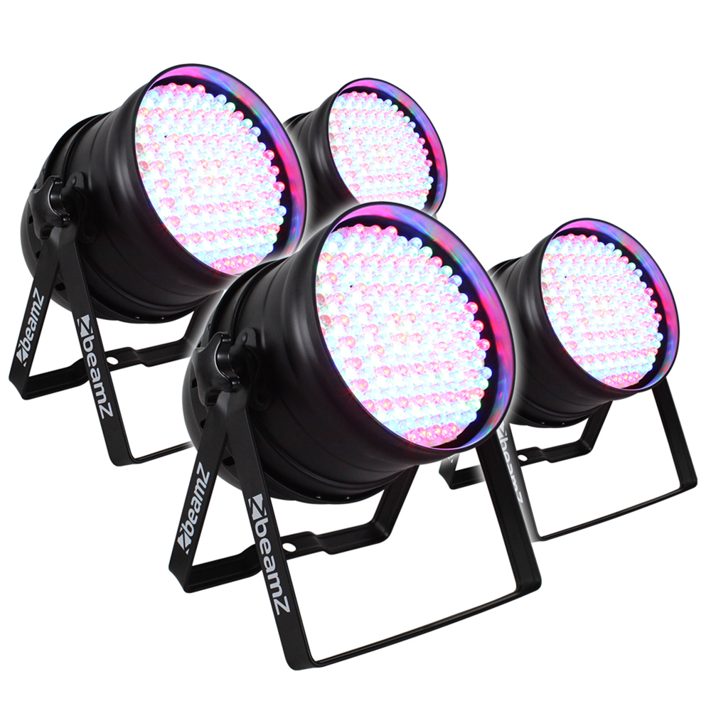 4x Beamz PAR 64 Can Colour LED Party DJ Lighting Wall Lights Uplighters TTB4647 eBay