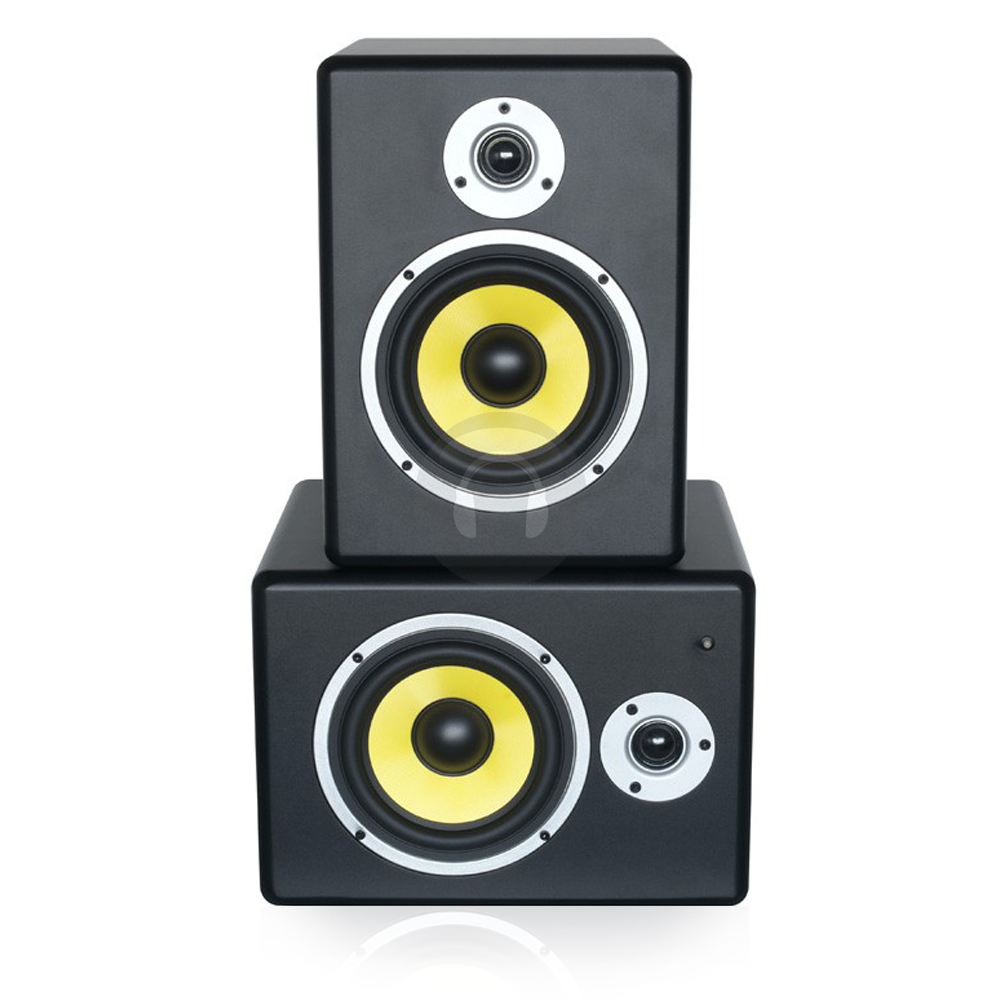 Pair Active 200W 6.5Inch DJ Home Recording Studio Monitor Kevlar Woofer