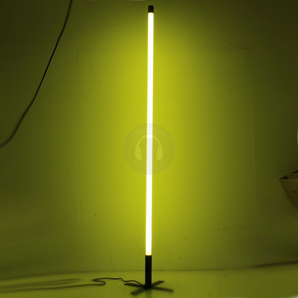 2x 5.3ft Yellow Neon Tube Lights Decoration Lighting Effects Stand DJ