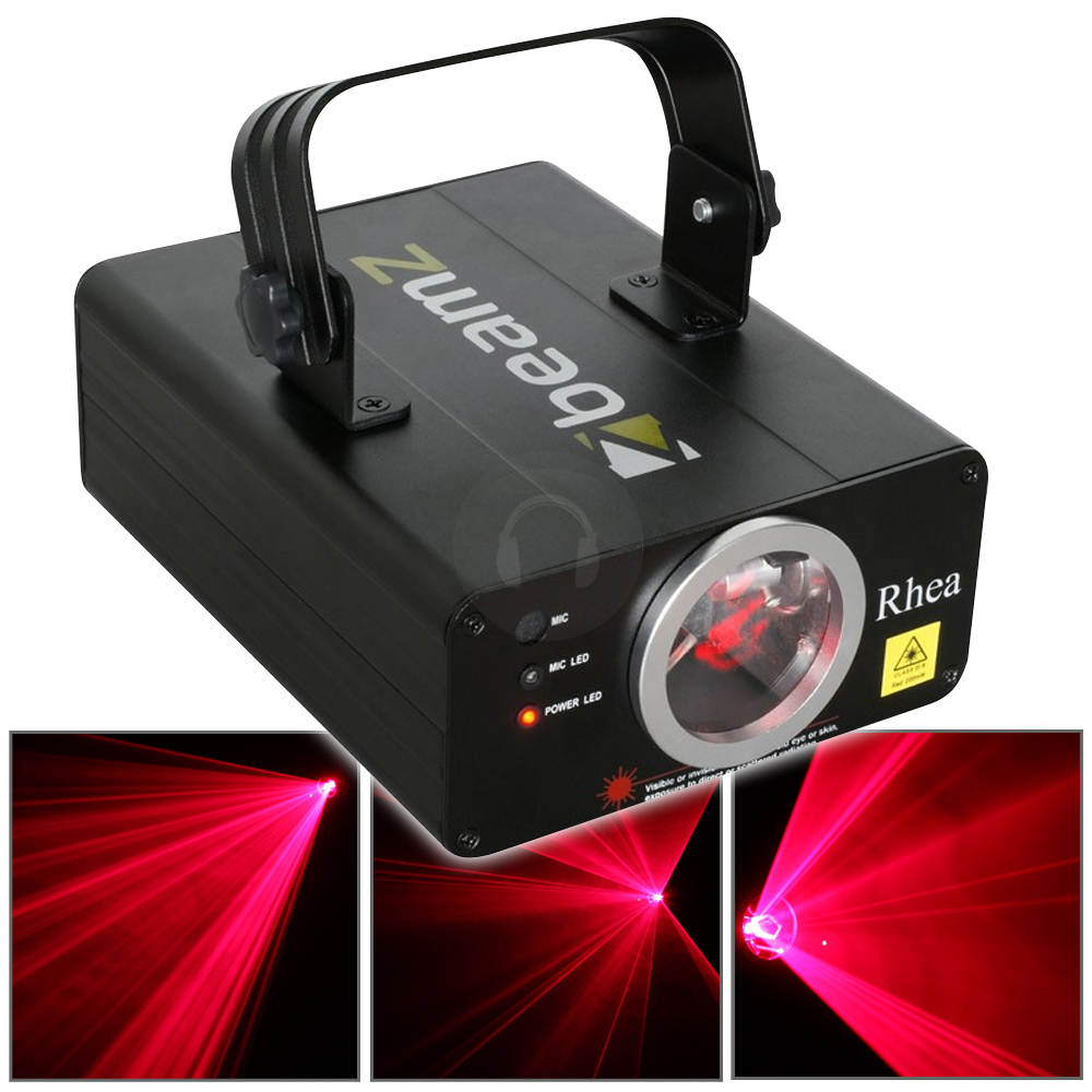 Beamz Rhea Red DMX Laser Light Mobile DJ Party Lighting Stand Fog