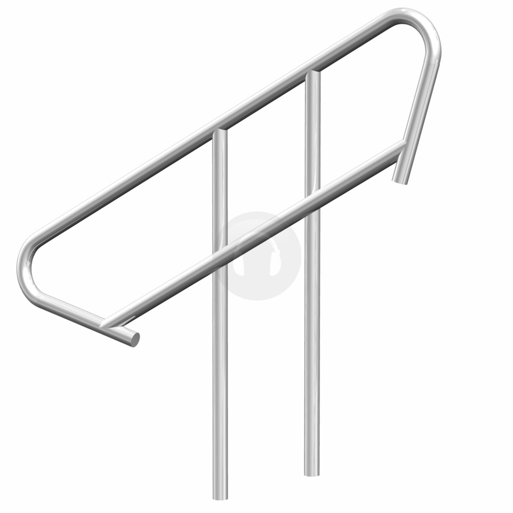 2.3m Lightweight Portable Stage Step Stair Handrail Railing Show