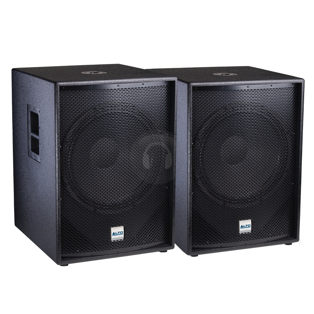 Pair of Alto TSSUB18 Active Subwoofer Bass Bin Speakers eBay