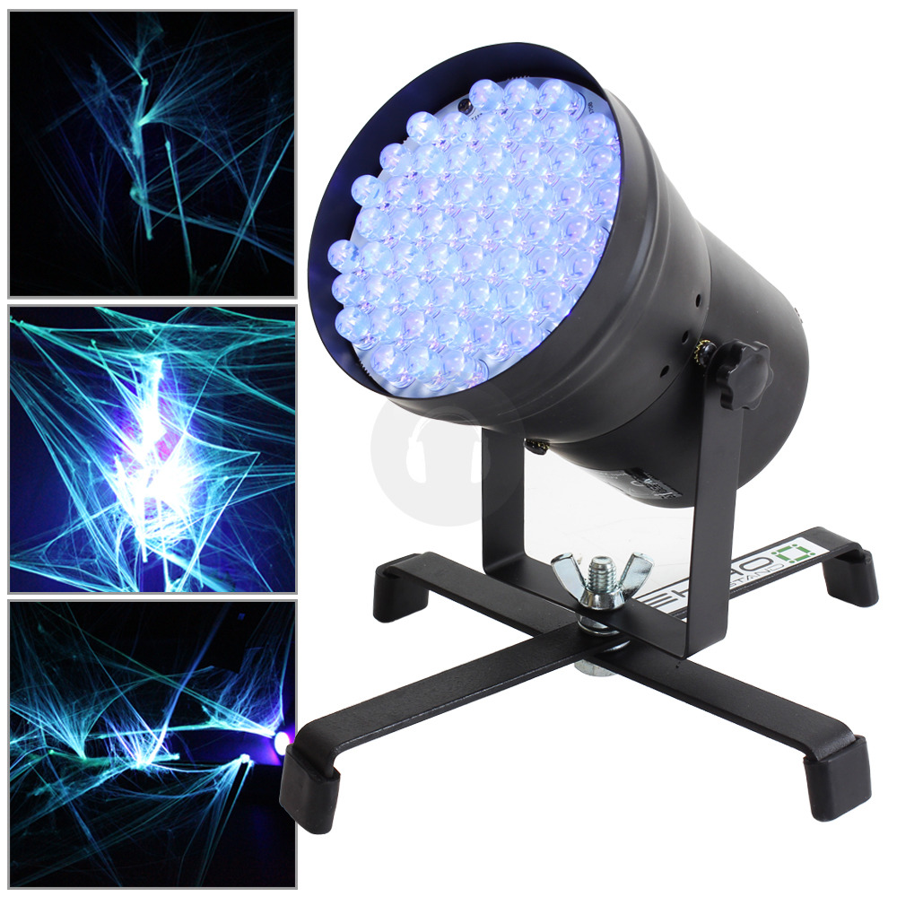 Ekho LED DMX UV Par 36 Can Strobe Light Floor Stand DJ Disco Party