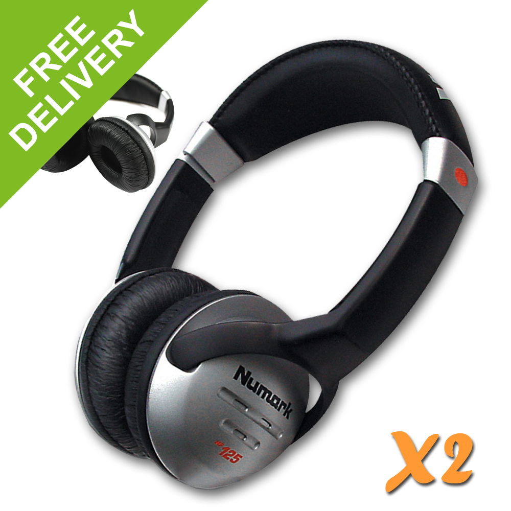 Numark HF125 DJ PA Professional Studio Performance Party Headphones