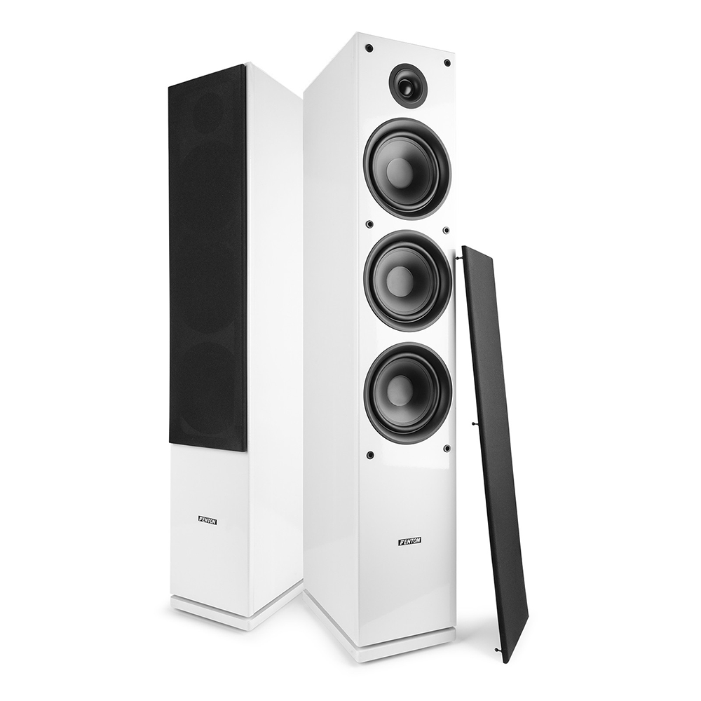 Floor Standing Tower Speakers Fenton SHF80W White