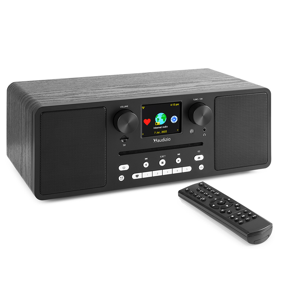 Audizio Naples DAB & Radio with CD & Bluetooth, Black