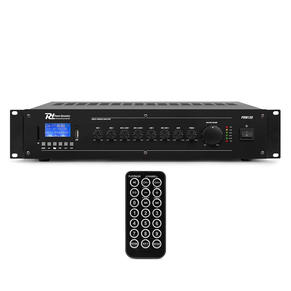 PRM120 100V 5Ch MixerAmplifier 120W
