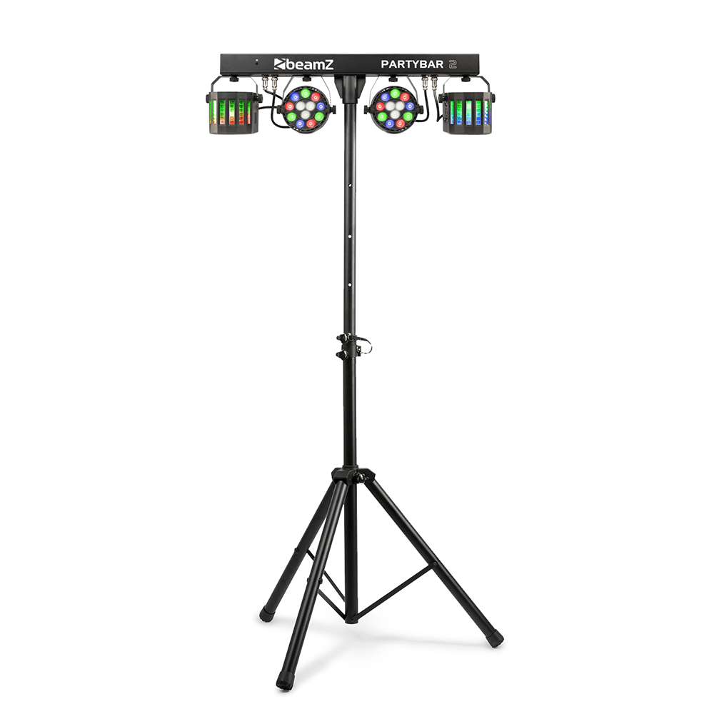 BeamZ PartyBar2 Disco Party Light Bar with Stand Derby & Pars