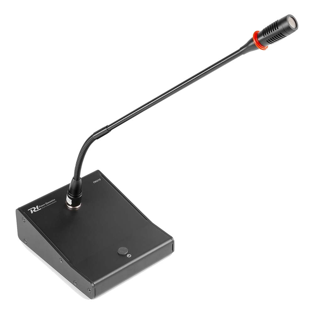 Desktop Paging Microphone with Gooseneck PowerDynamics TM370