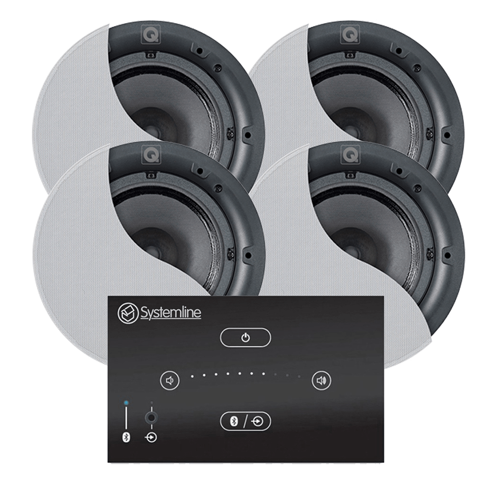Systemline E50 Bluetooth Ceiling Speaker System (4 x Speakers)