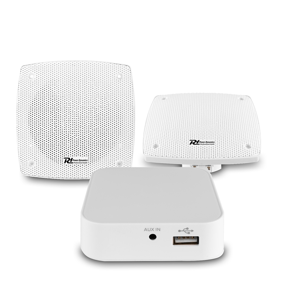 PD MS70 5.25" Marine Ceiling Speakers Pair & WT10A WiFi Amplifier