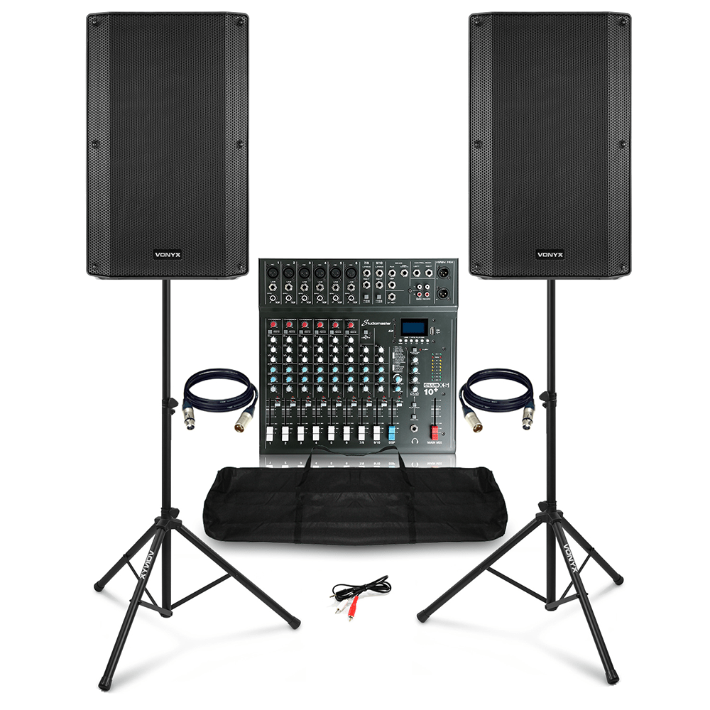 PA System For Singers Vonyx VSA150S 15" & ClubXS10 PA Mixer