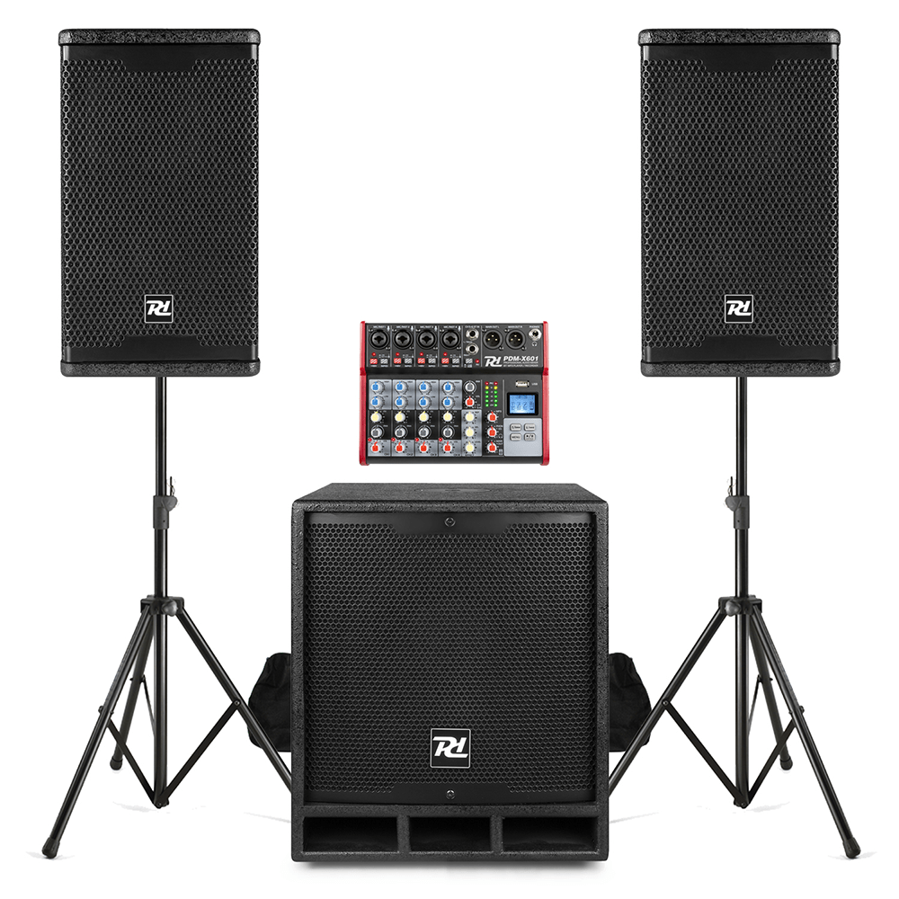 PD COMBO1500 Live Band PA System with PDMX601 PA Mixer