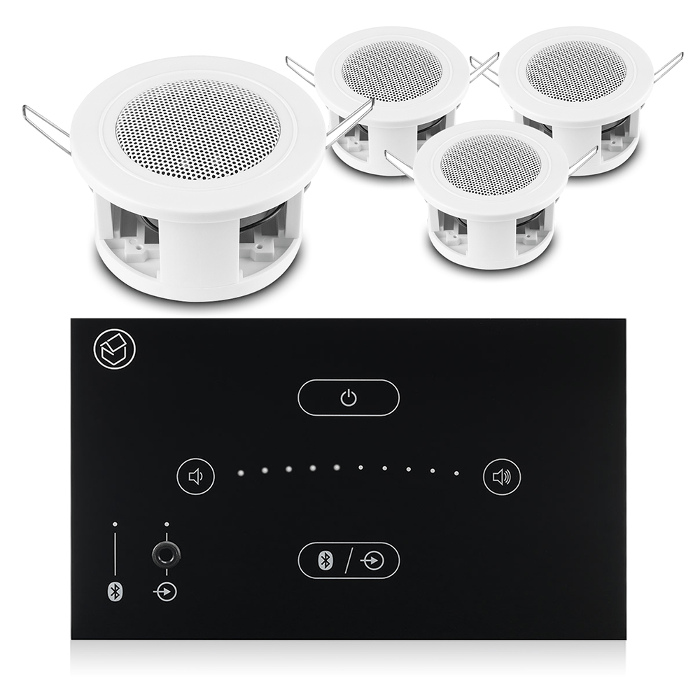 Systemline E50 Bluetooth Ceiling Speaker System, 4x CSBA3L 3" Speakers