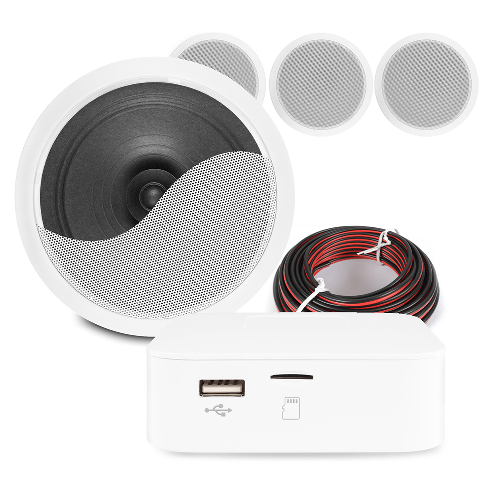 BT20 Bluetooth Ceiling Speaker System with 4x CSPS6