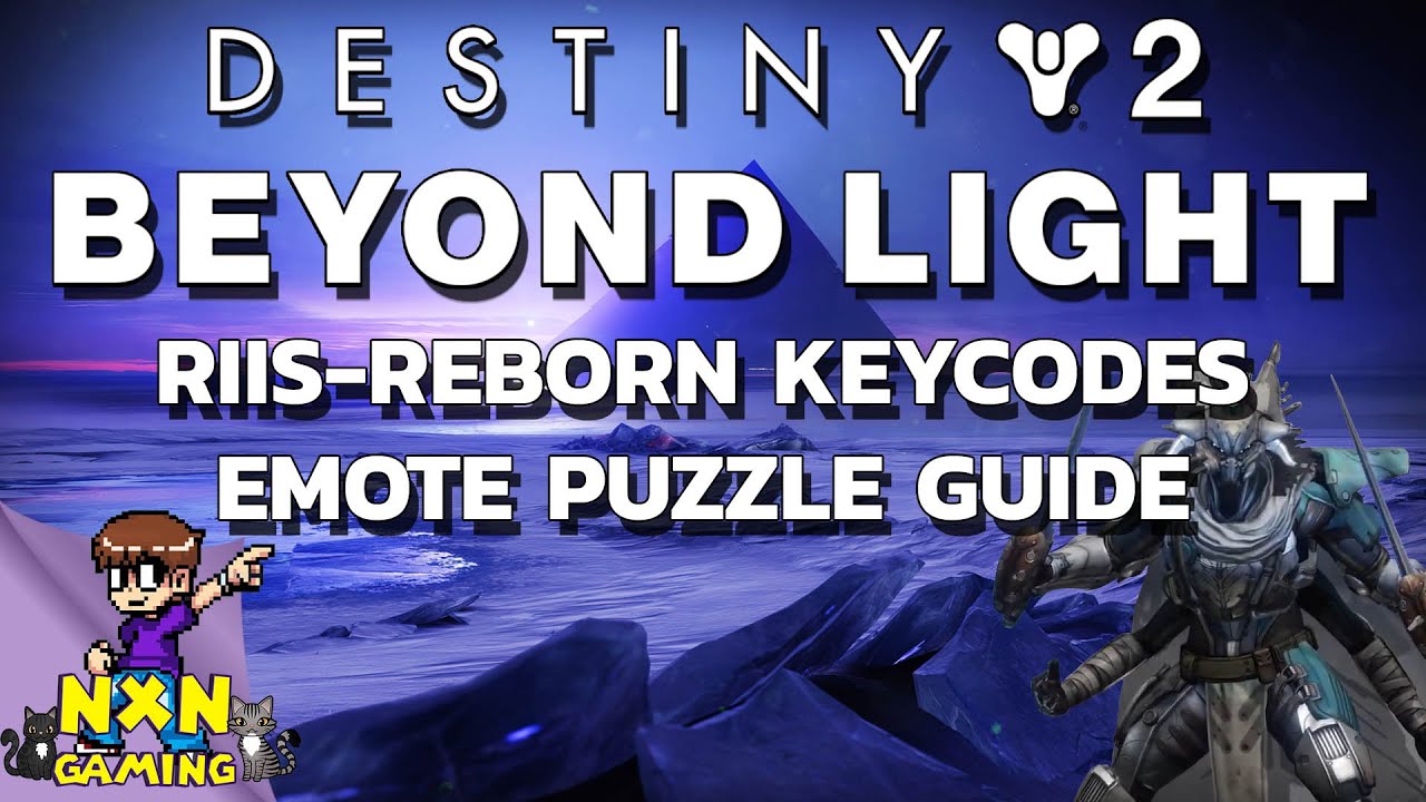 Destiny 2 Beyond Light RiisReborn Keycodes/Emote puzzle guide Destiny 2 videos