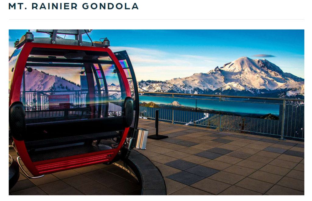 The Gondola Ride To The Top Of Mt Rainier