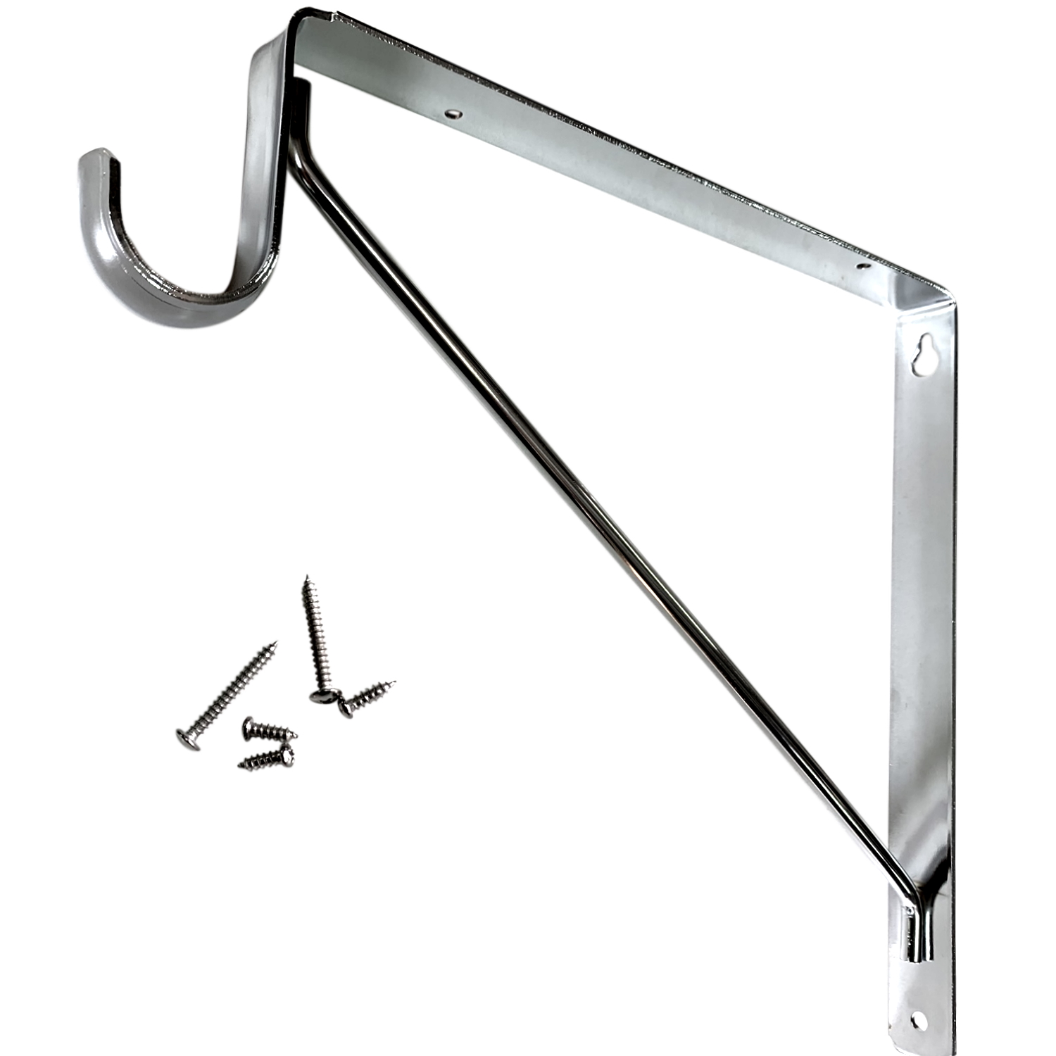 ORGANIZATION Closet Round Rods Fixed Closet Shelf Bracket for