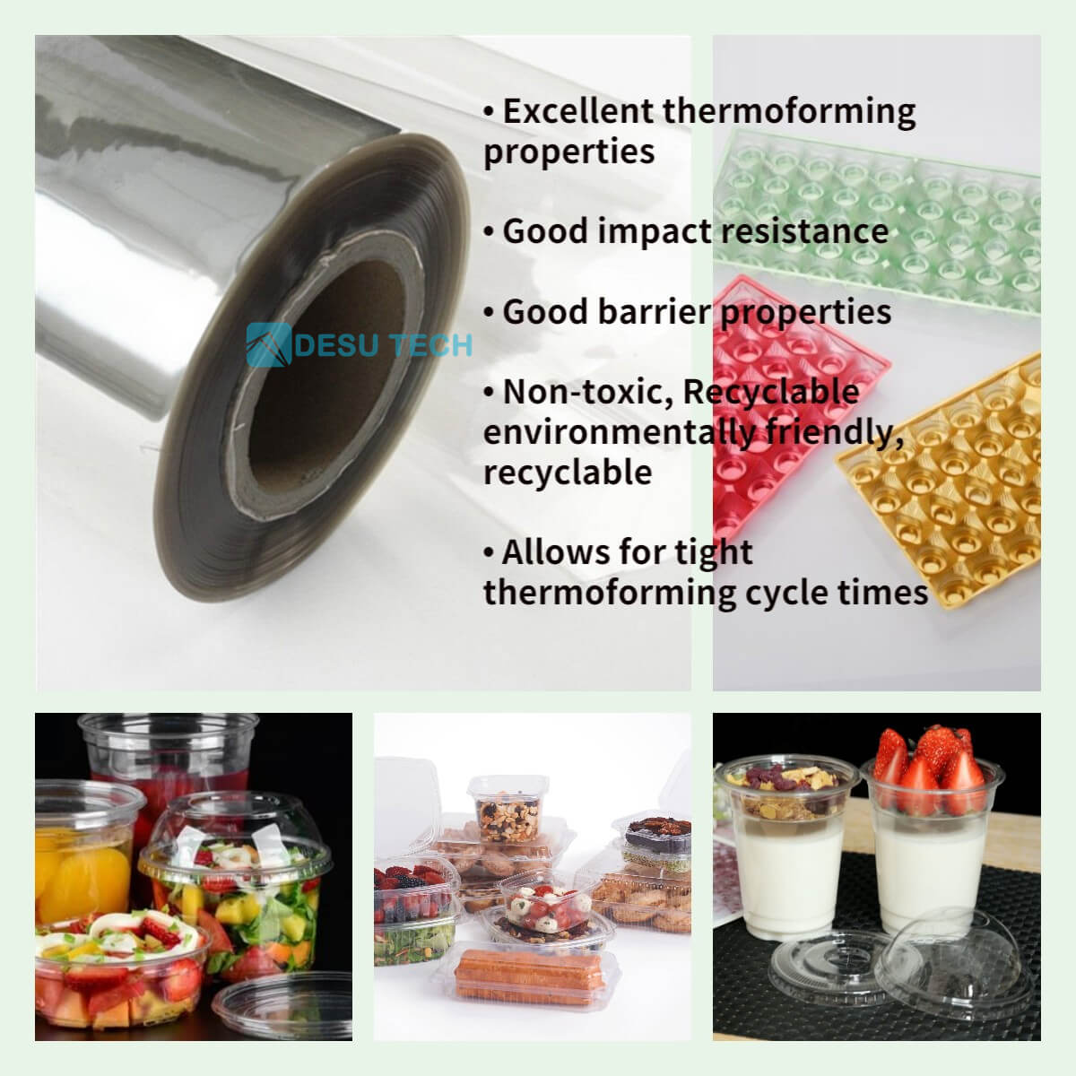 Clear PET Plastic Sheet Desu Technology Packing Material Co.,LTD