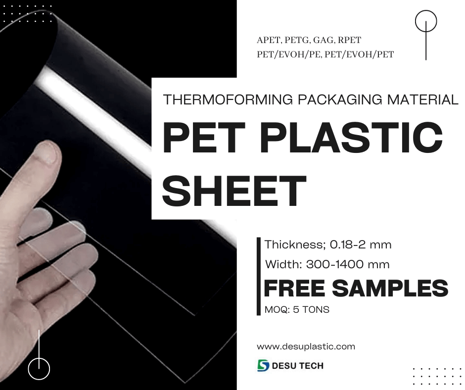 Thermoforming EVOH PE PET Plastic Sheet Roll Desu Technology Packing