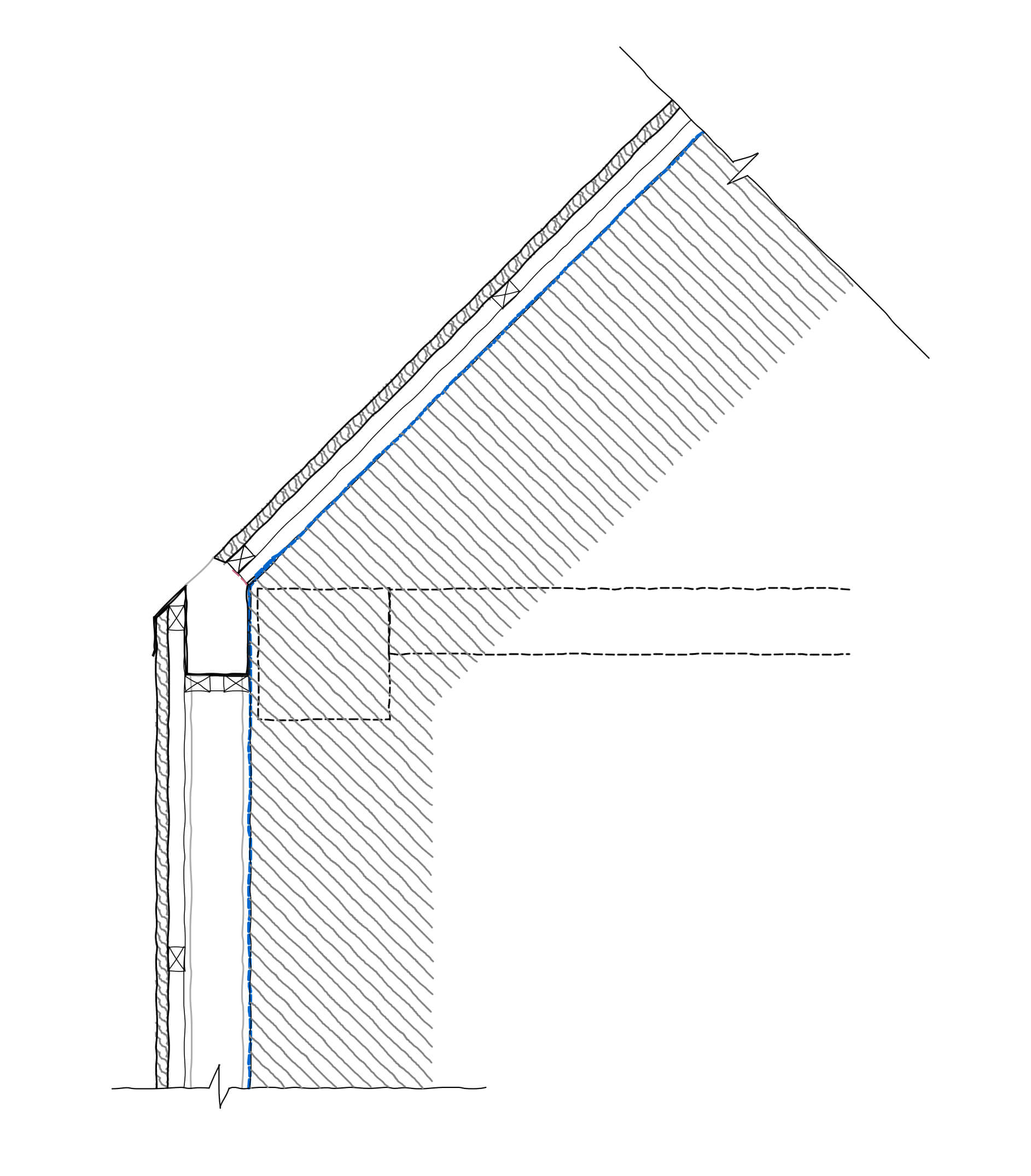 Technical Study Hidden Gutters and Building Corners Detail Library