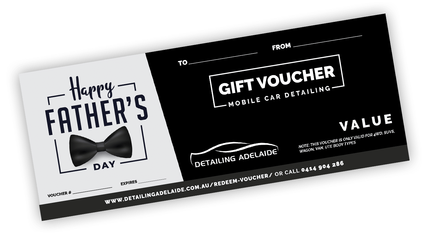 Fathers Day Gift Voucher Car Detailing Adelaide