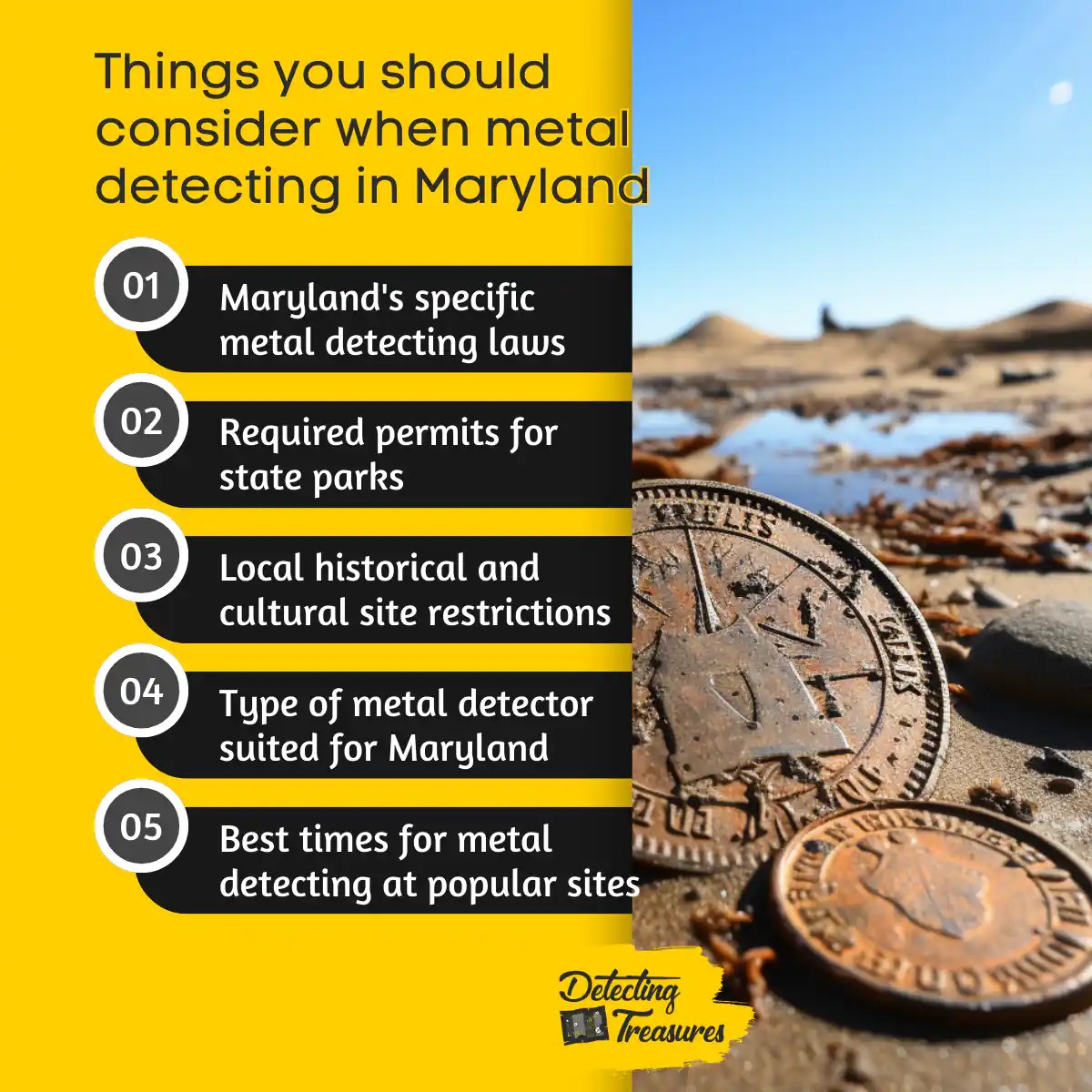 10 Best Places to Metal Detect in Maryland (+ Map) 2024