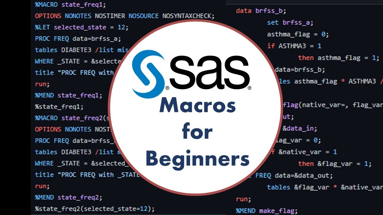 SAS Macros for Beginners Learn the Basics with my Tutorial Videos