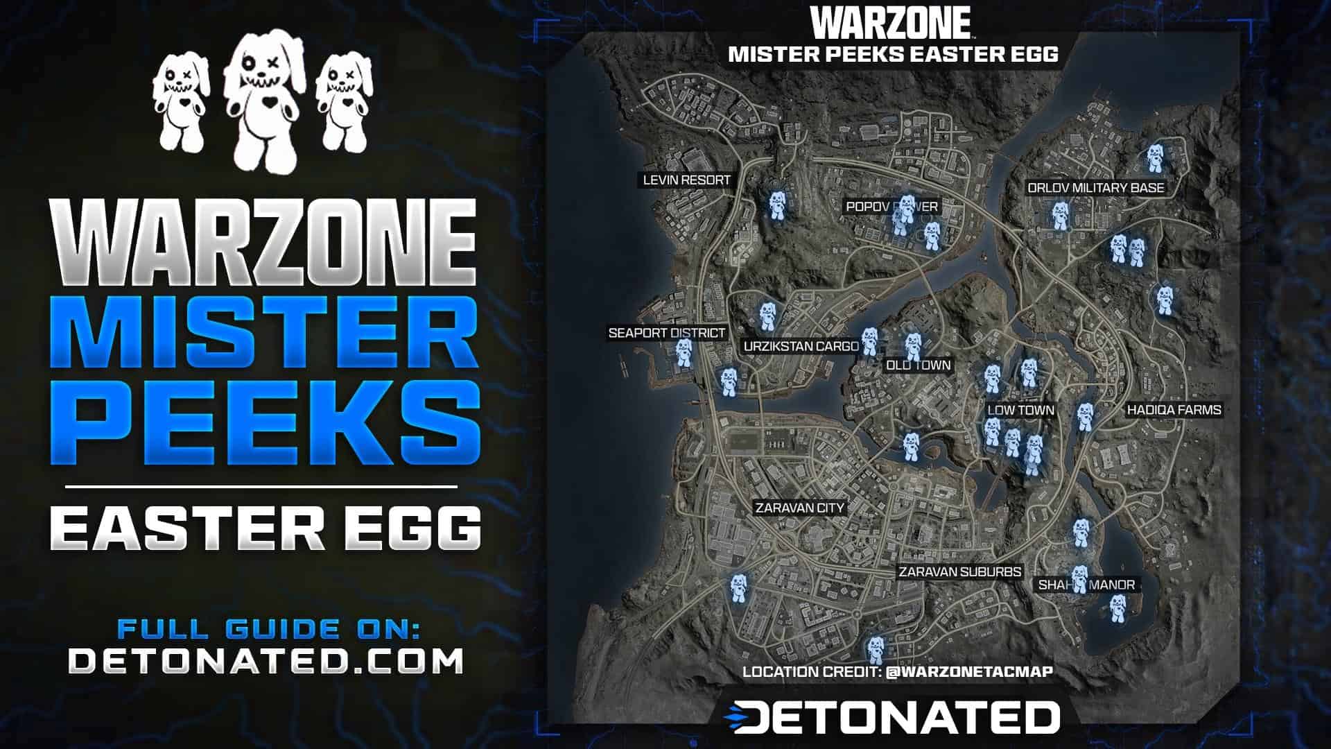 Warzone Mister Peeks Easter Egg Locations, Rewards & More MW3 Season