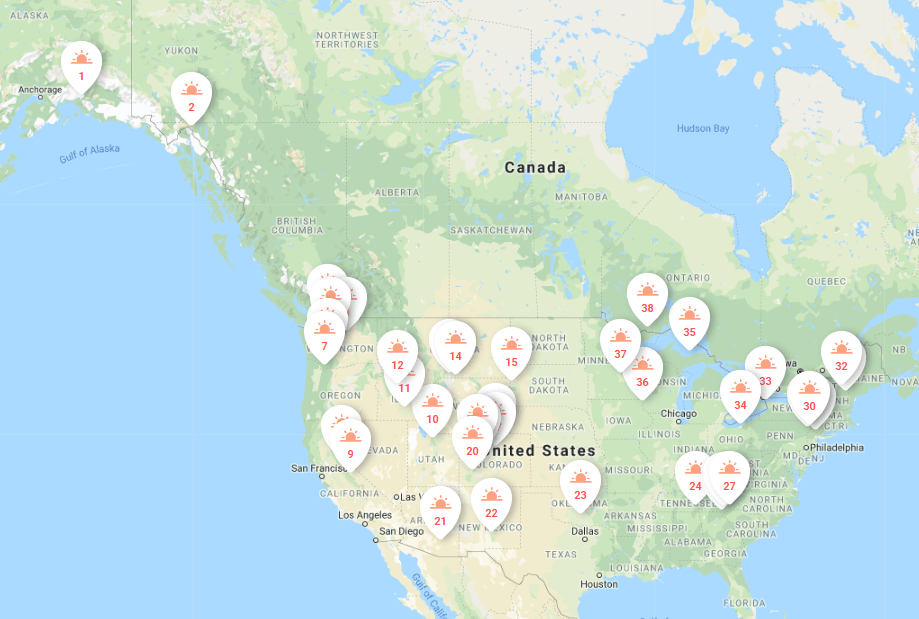 Bridal Veil Falls How many are there in the United States? DetourOn