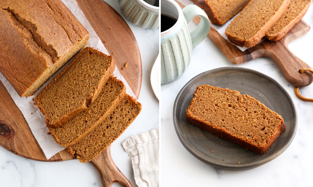 Oat Flour Pumpkin Bread Detoxinista