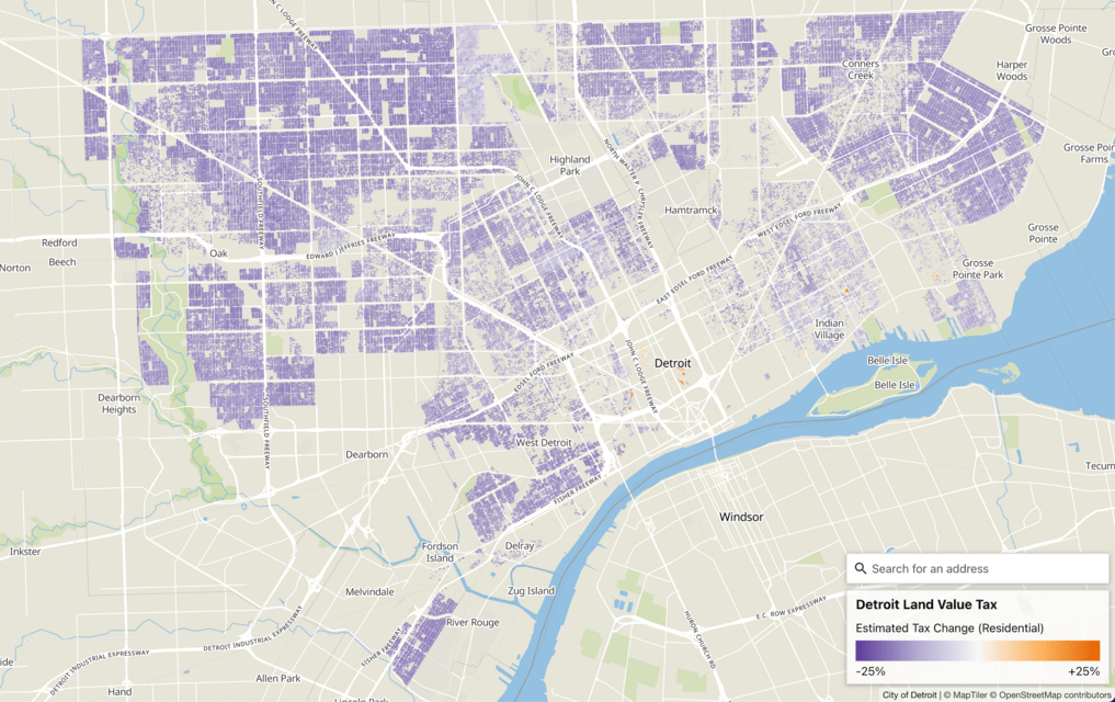 Detroit Land Value Tax Maps