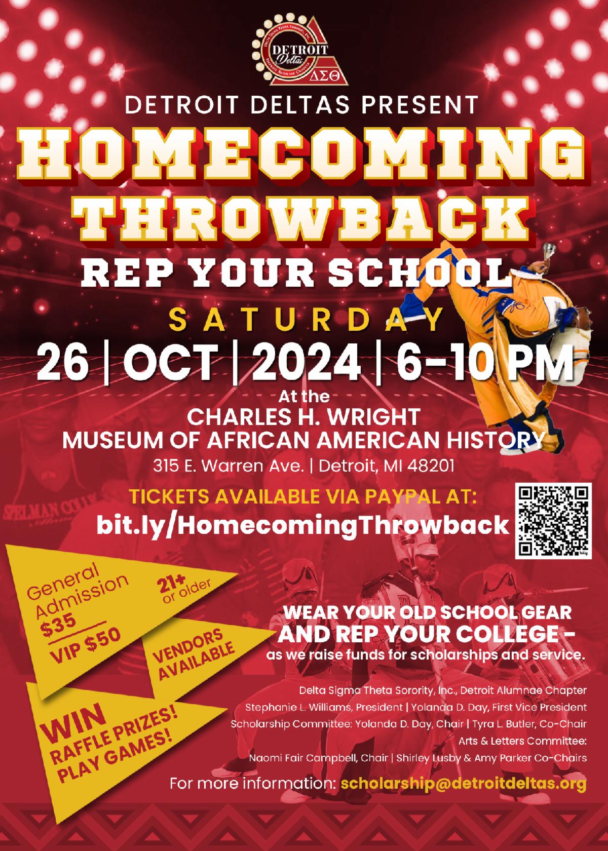 ThrowbackRep Your School Detroit Alumnae Chapter Delta
