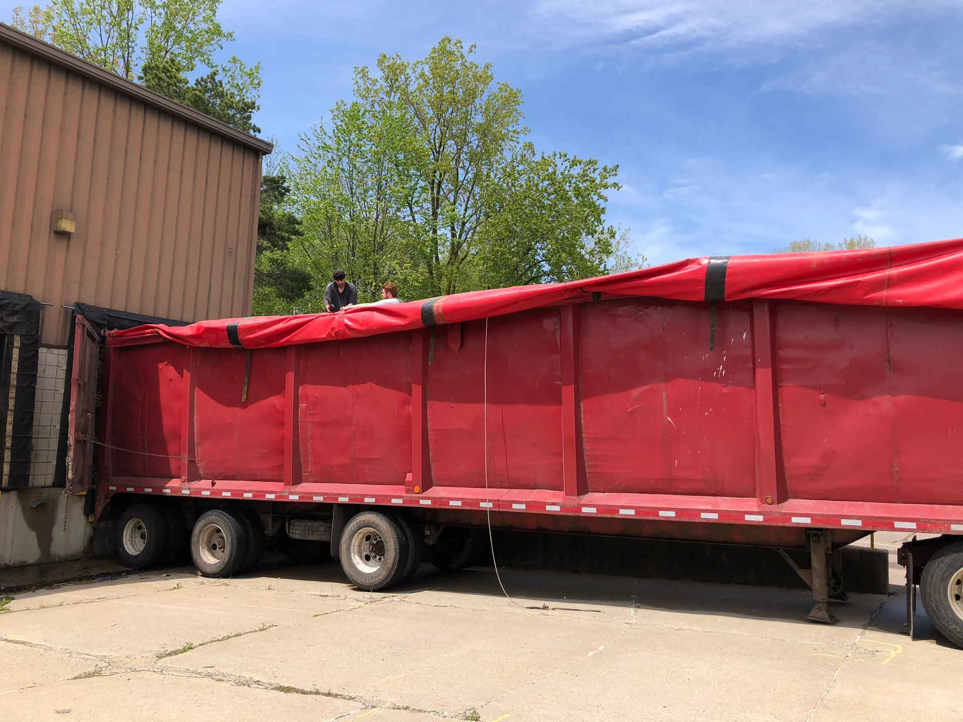 Lumber Trucking Tarps Steel Trucking Tarp Semi Truck Tarps