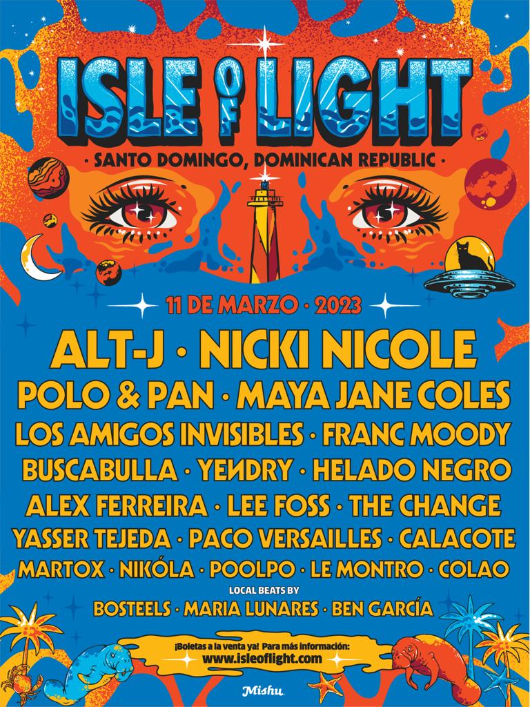 festival de la luz 2023 cartelera Isle Of Light Regresa El 11 De Marzo Con Más De 20 Artistas En Cartelera