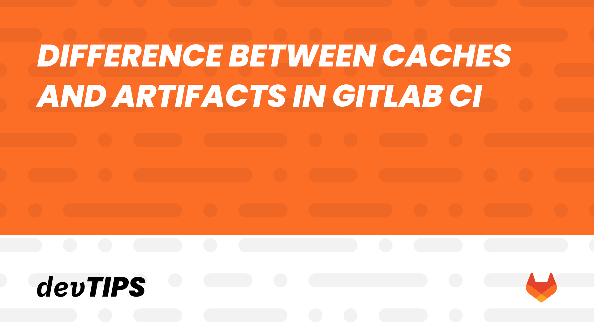 Difference between caches and artifacts in GitLab CI