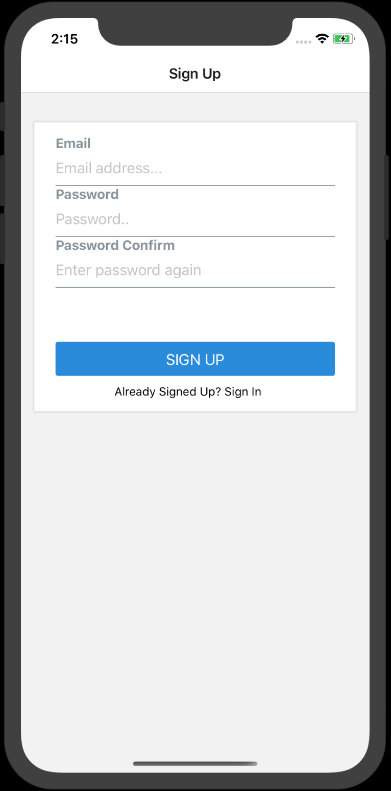 Create an Authorization Flow with ReactNavigation 5.x Embedded Nature