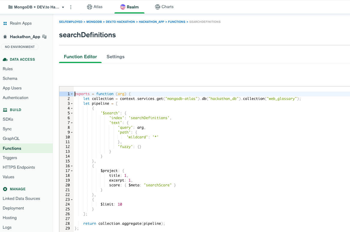 Hackathon Building a MongoDB fuzzy search web app with React, Next.js